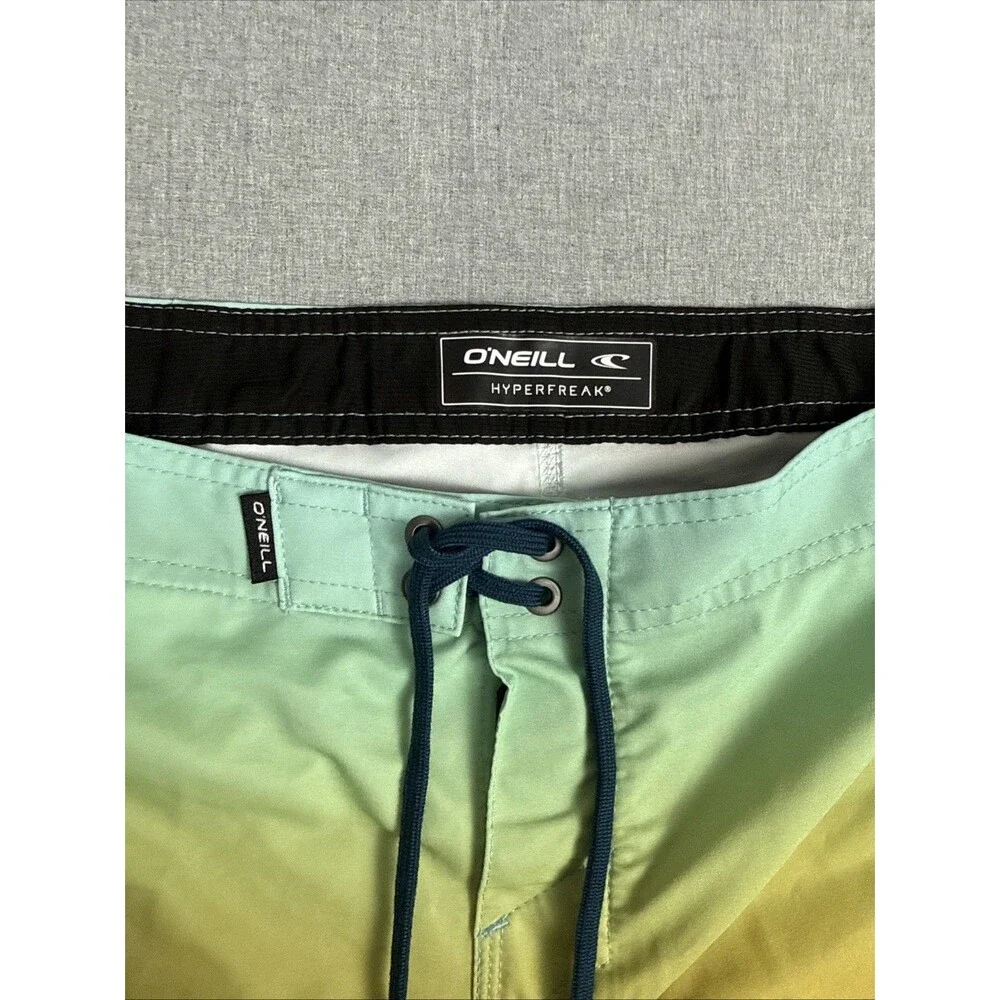 O'Neill Hyperfreak Multi Color Ombré Board Shorts‎ Surfing Beach Size Men's 29